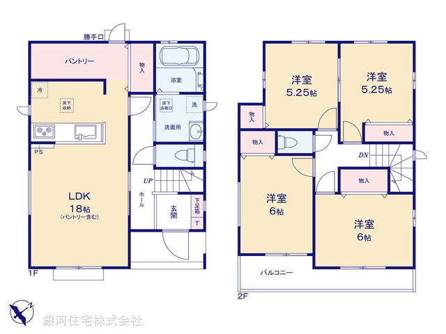 G00371621 埼玉県さいたま市西区大字島根 新築一戸建て 3290万円【間取図】