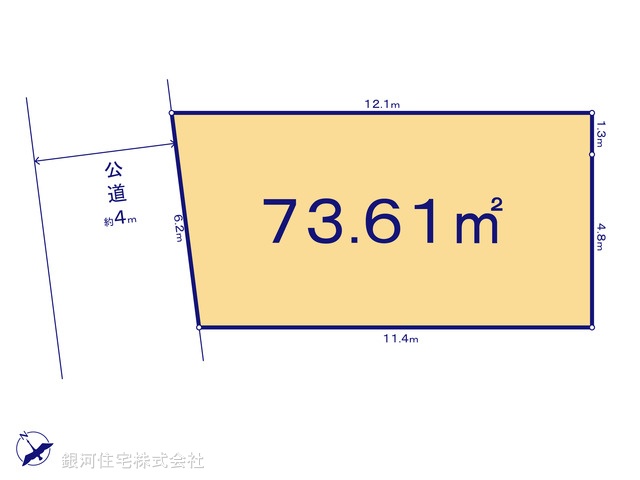 G00371674 東京都目黒区上目黒５丁目 土地 1億4520万円【区画図】