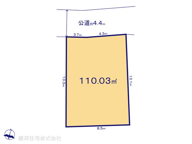 G00371807 埼玉県さいたま市緑区大字三室 土地 2600万円【区画図】