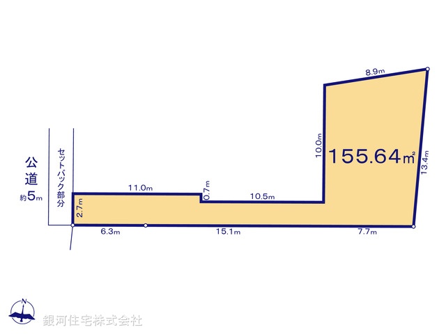 G00372082 埼玉県春日部市内牧 土地 1390万円【区画図】