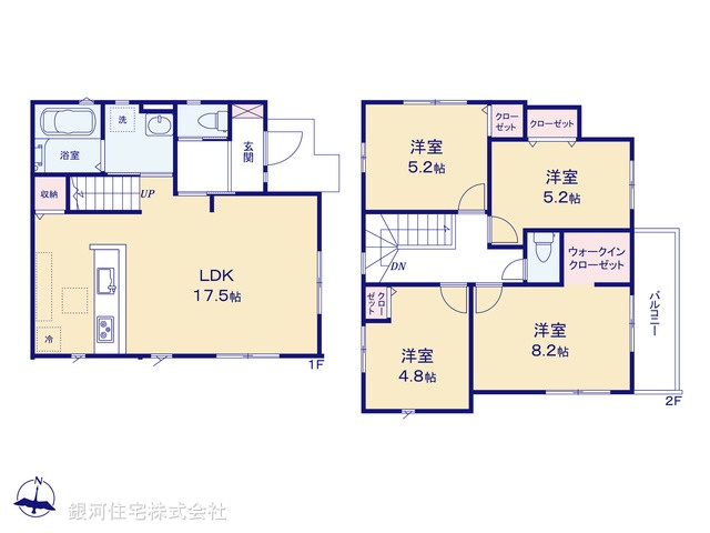 G00372095 埼玉県白岡市白岡 新築一戸建て 3099万円【間取図】