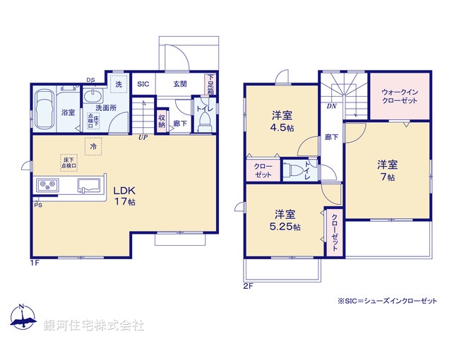 G00372120 東京都三鷹市上連雀６丁目 新築一戸建て 8390万円【間取図】