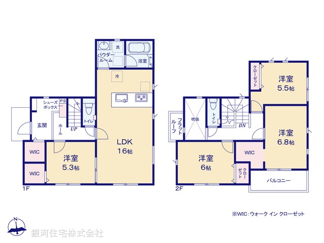 G00372167 東京都町田市上小山田町 新築一戸建て 3780万円【間取図】
