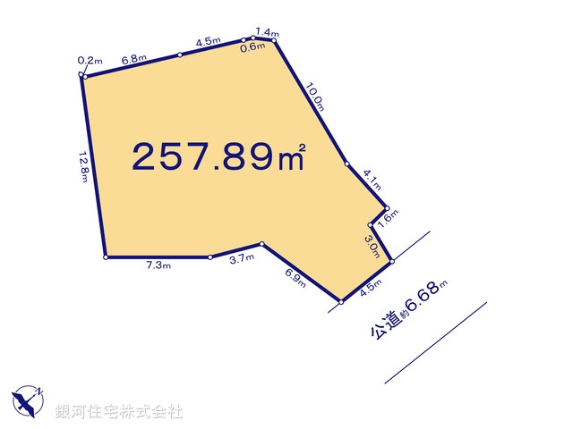 G00372179 神奈川県横浜市中区豆口台 土地 1億800万円【区画図】