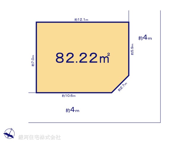 G00372188 埼玉県川越市大字藤間 土地 1580万円【区画図】