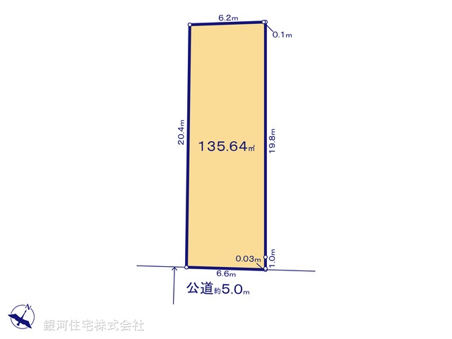 G00372191 東京都清瀬市下宿３丁目 土地 3100万円【区画図】