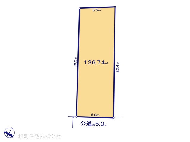 G00372192 東京都清瀬市下宿３丁目 土地 3100万円【区画図】