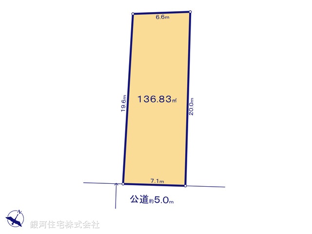 G00372193 東京都清瀬市下宿３丁目 土地 3100万円【区画図】
