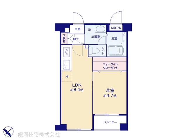 G00372204 東京都品川区荏原４丁目 中古マンション 5399万円【間取図】