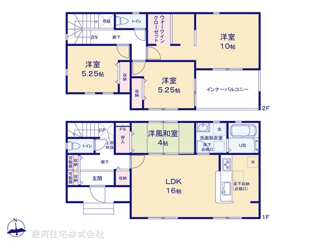 G00372234 埼玉県深谷市稲荷町北 新築一戸建て 2390万円【間取図】