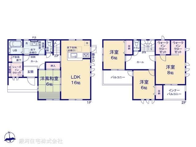 G00372235 埼玉県深谷市稲荷町北 新築一戸建て 2990万円【間取図】