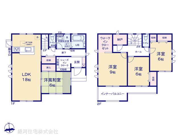 G00372236 埼玉県深谷市稲荷町北 新築一戸建て 2890万円【間取図】