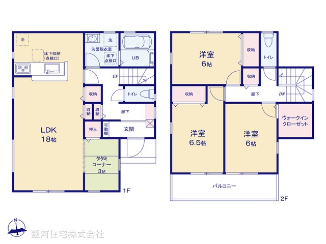 G00372239 埼玉県深谷市稲荷町北 新築一戸建て 2590万円【間取図】