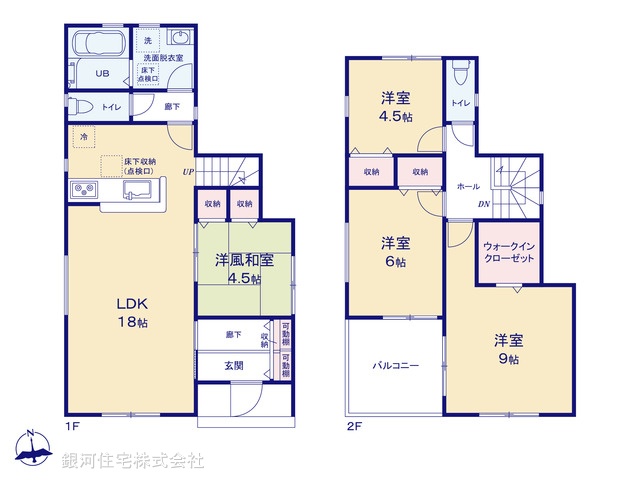 G00372240 埼玉県深谷市稲荷町北 新築一戸建て 2290万円【間取図】