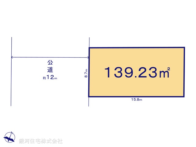 G00372279 千葉県四街道市みそら４丁目 土地 1450万円【区画図】