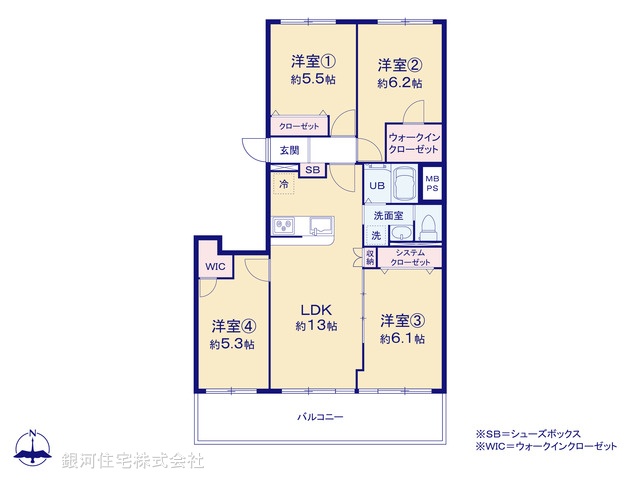 G00372393 神奈川県横浜市戸塚区俣野町 中古マンション 1999万円【間取図】