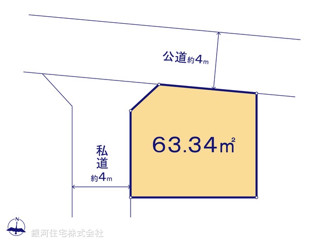 G00372426 埼玉県さいたま市中央区大戸５丁目 土地 4898万円【区画図】
