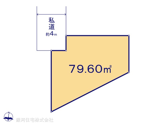 G00372428 埼玉県さいたま市中央区大戸５丁目 土地 3898万円【区画図】