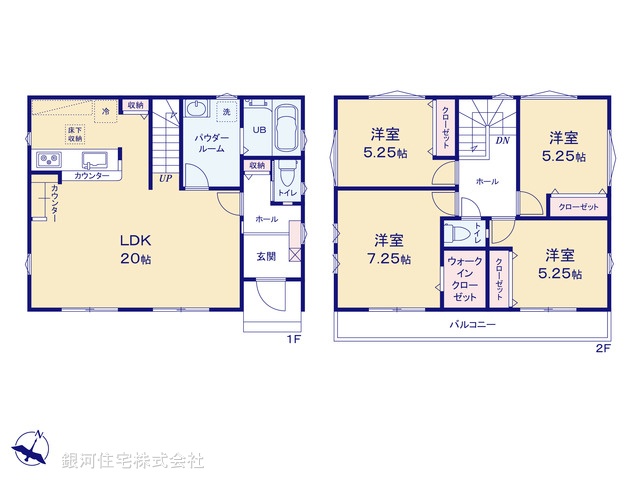 G00372449 埼玉県ふじみ野市北野２丁目 新築一戸建て 3699万円【間取図】