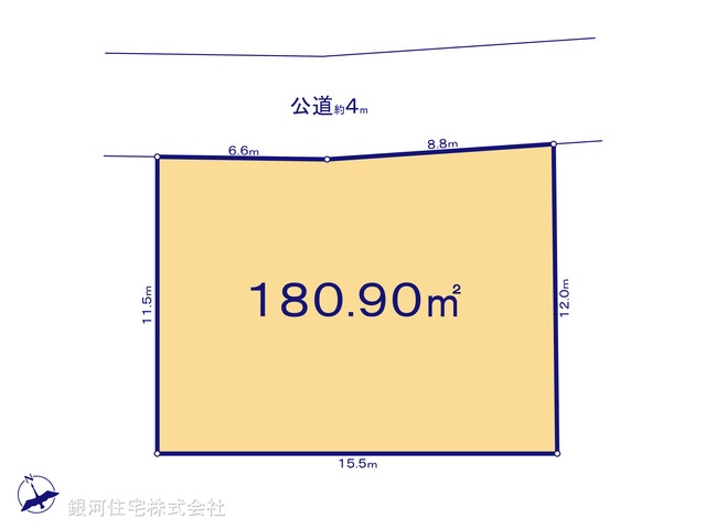 G00372450 埼玉県熊谷市別府２丁目 土地 1500万円【区画図】