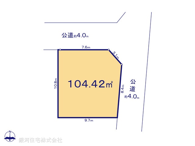 G00372452 東京都三鷹市大沢５丁目 土地 4050万円【区画図】