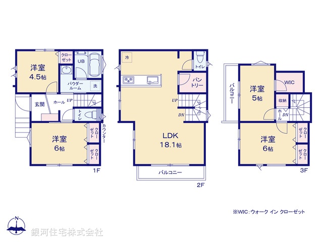 G00372488 神奈川県横浜市金沢区六浦東１丁目 新築一戸建て 4180万円【間取図】