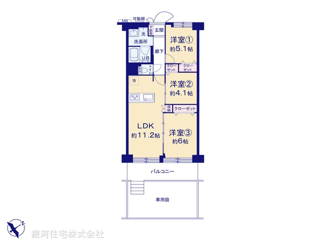 G00372529 千葉県船橋市本郷町 中古マンション 2780万円【間取図】