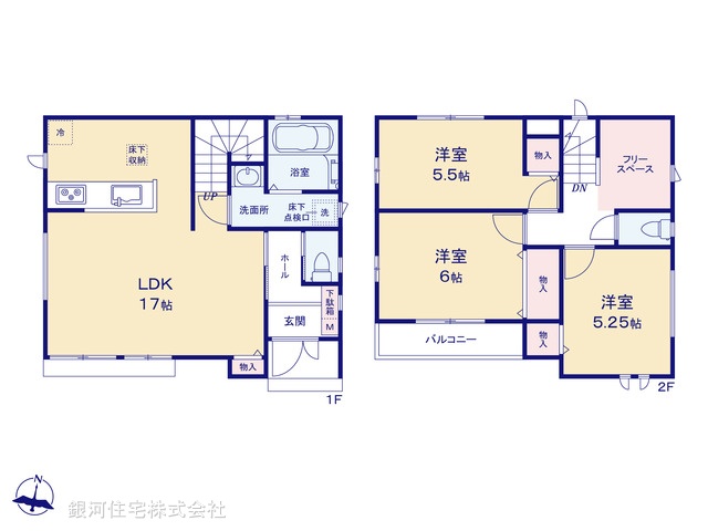 G00372530 東京都足立区佐野１丁目 新築一戸建て 4290万円【間取図】