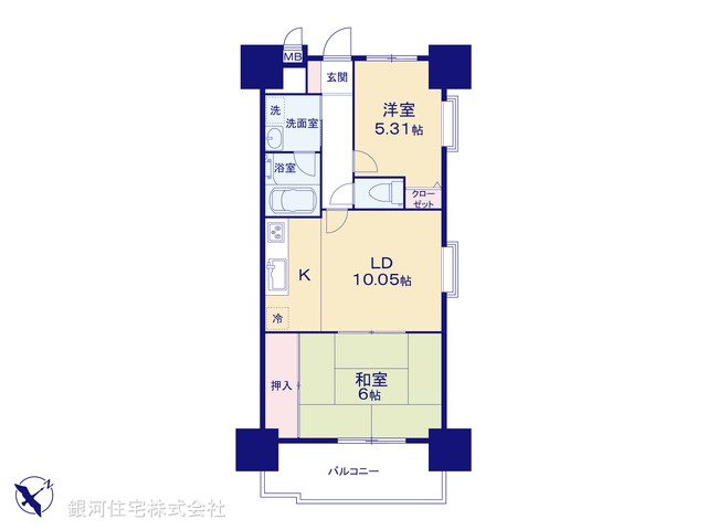 G00372545 埼玉県狭山市入間川２丁目 中古マンション 1780万円【間取図】