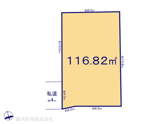 G00372566 東京都港区赤坂７丁目 土地 2億9800万円【区画図】