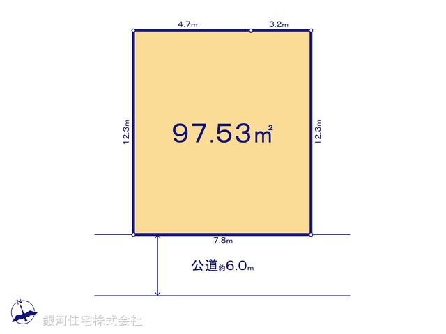 G00372609 神奈川県川崎市幸区古市場２丁目 土地 6100万円【区画図】