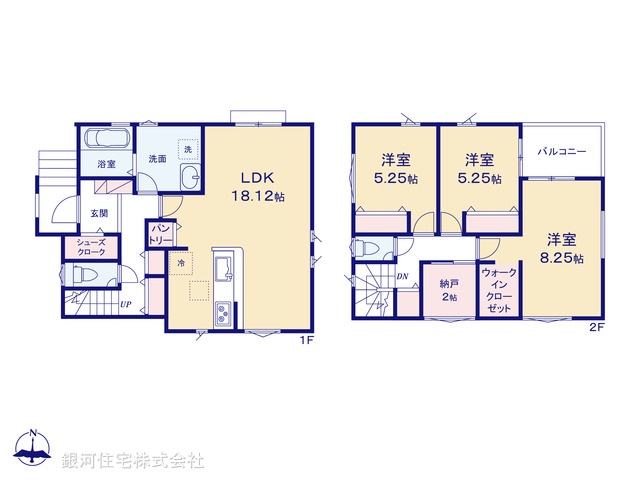 G00372629 東京都練馬区大泉町４丁目 新築一戸建て 5280万円【間取図】