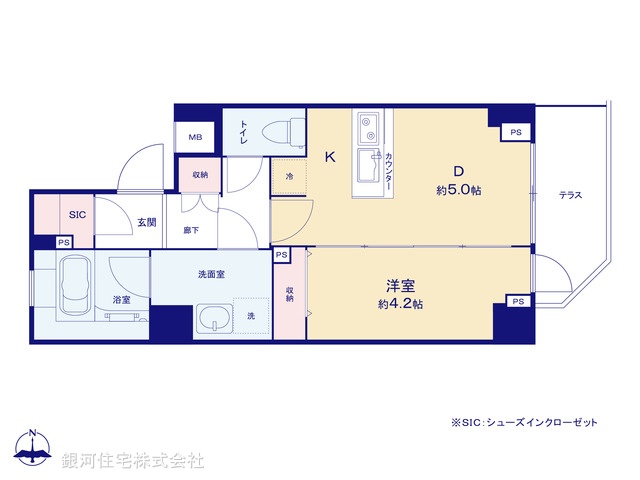 G00372685 東京都練馬区北町３丁目 中古マンション 3490万円【間取図】