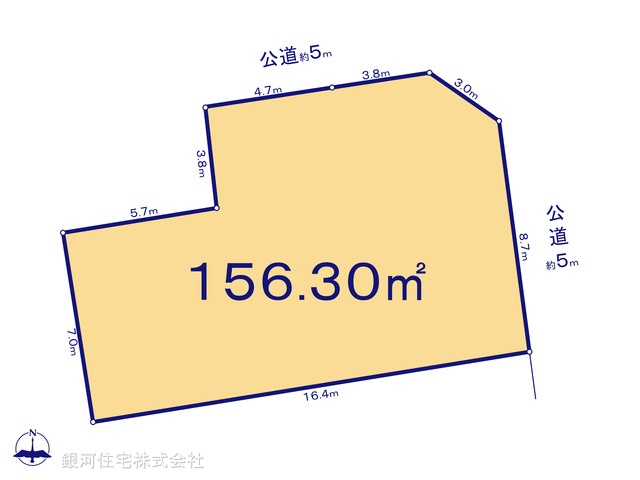 G00372694 神奈川県伊勢原市沼目４丁目 土地 890万円【区画図】