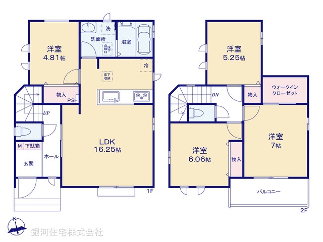 G00372708 東京都西東京市芝久保町４丁目 新築一戸建て 6490万円【間取図】
