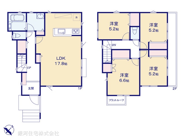 G00372766 神奈川県横浜市神奈川区羽沢町 新築一戸建て 4880万円【間取図】