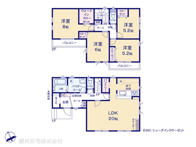 G00372817 神奈川県綾瀬市綾西５丁目 新築一戸建て 5299万円 土地面積165.26m² (約49.99坪) 建物面積110.96m² (約33.56坪) 間取り４ＬＤＫ 築年月2025年07月【間取図】
