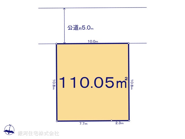 G00372836 東京都東久留米市南沢４丁目 土地 3290万円【区画図】