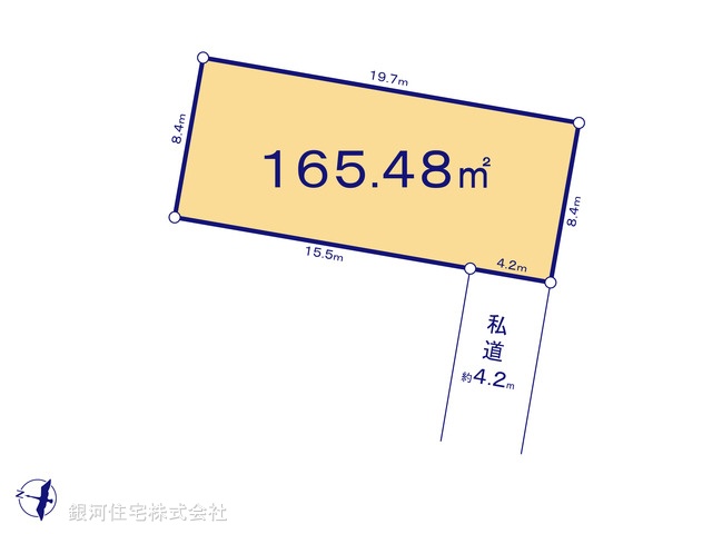 G00372849 埼玉県上尾市本町６丁目 土地 2680万円【区画図】