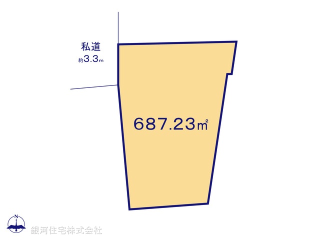 G00372867 東京都西多摩郡日の出町大字平井 土地 3280万円【区画図】