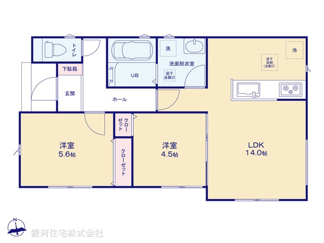G00372894 千葉県木更津市本郷２丁目 新築一戸建て 2790万円【間取図】