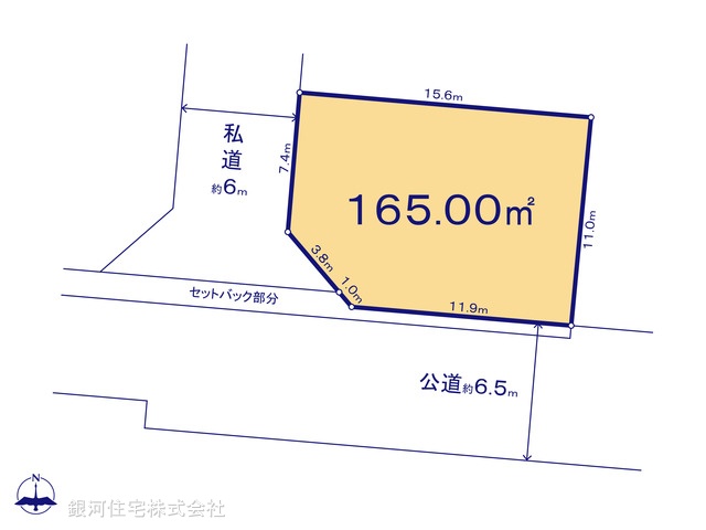 G00372915 千葉県船橋市二和西５丁目 土地 2790万円【区画図】