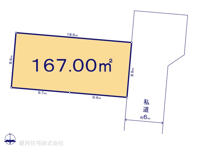 G00372920 千葉県船橋市二和西５丁目 土地 2690万円【区画図】