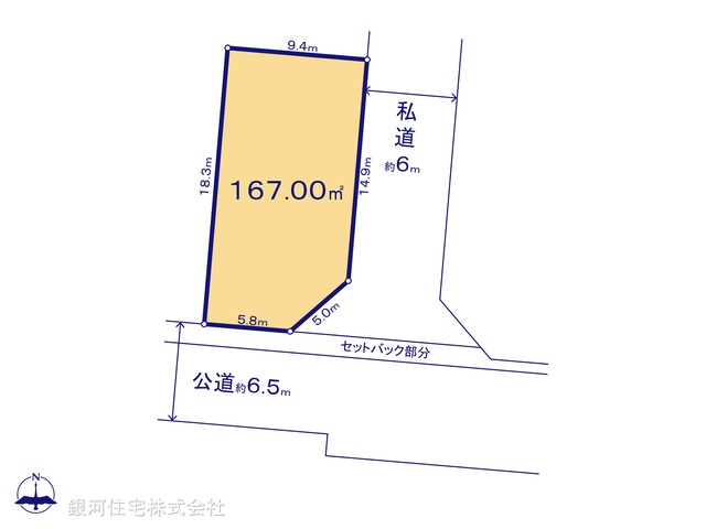 G00372921 千葉県船橋市二和西５丁目 土地 2790万円【区画図】