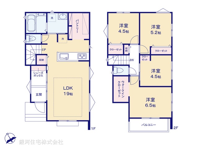 G00372931 千葉県習志野市谷津５丁目 新築一戸建て 5490万円【間取図】