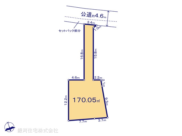 G00372962 千葉県市川市北国分２丁目 土地 2890万円【区画図】