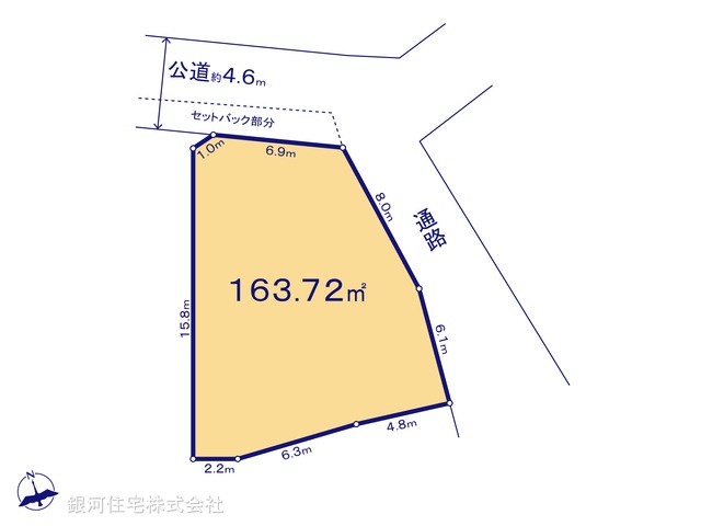 G00372963 千葉県市川市北国分２丁目 土地 3210万円【区画図】