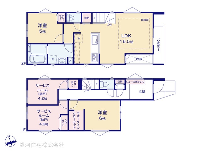 G00372979 千葉県船橋市日の出２丁目 新築一戸建て 3990万円【間取図】