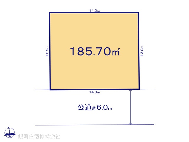 G00372986 神奈川県横須賀市桜が丘１丁目 土地 3180万円【区画図】