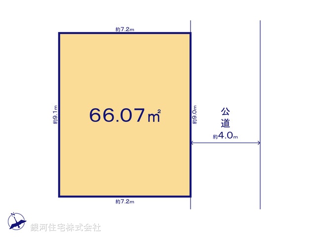 G00373135 千葉県船橋市浜町１丁目 土地 2880万円【区画図】